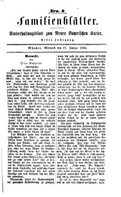 Neuer bayerischer Kurier für Stadt und Land Mittwoch 27. Januar 1864