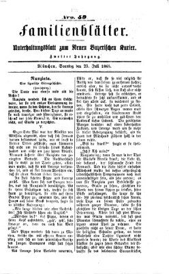 Neuer bayerischer Kurier für Stadt und Land Sonntag 23. Juli 1865