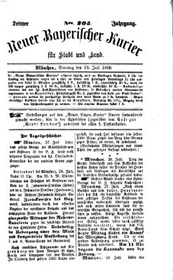 Neuer bayerischer Kurier für Stadt und Land Sonntag 29. Juli 1866
