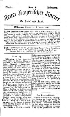 Neuer bayerischer Kurier für Stadt und Land Mittwoch 9. Januar 1867