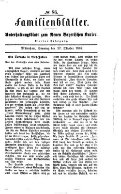 Neuer bayerischer Kurier für Stadt und Land Sonntag 27. Oktober 1867