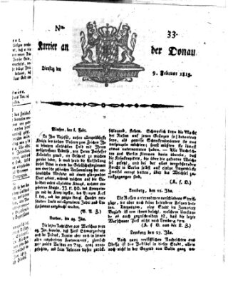 Kourier an der Donau (Donau-Zeitung) Dienstag 9. Februar 1813