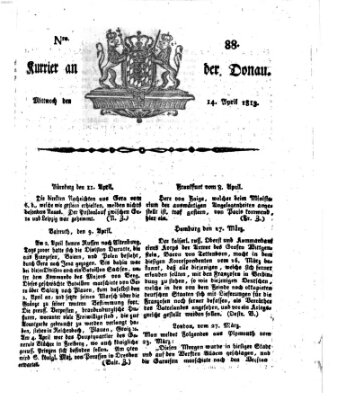 Kourier an der Donau (Donau-Zeitung) Mittwoch 14. April 1813