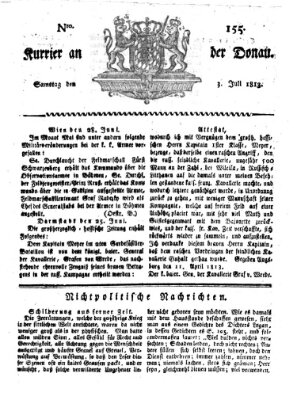 Kourier an der Donau (Donau-Zeitung) Samstag 3. Juli 1813