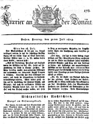 Kourier an der Donau (Donau-Zeitung) Freitag 30. Juli 1813