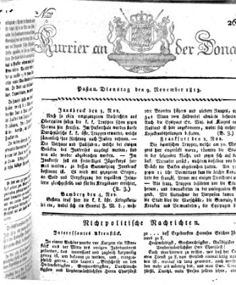 Kourier an der Donau (Donau-Zeitung) Dienstag 9. November 1813