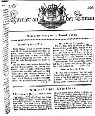 Kourier an der Donau (Donau-Zeitung) Dienstag 14. Dezember 1813