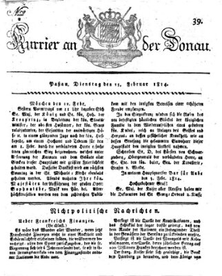 Kourier an der Donau (Donau-Zeitung) Dienstag 15. Februar 1814