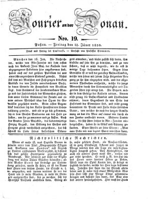 Kourier an der Donau (Donau-Zeitung) Freitag 22. Januar 1830