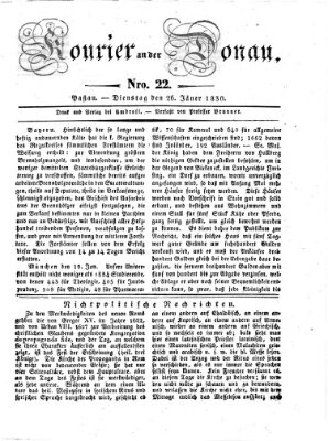Kourier an der Donau (Donau-Zeitung) Dienstag 26. Januar 1830