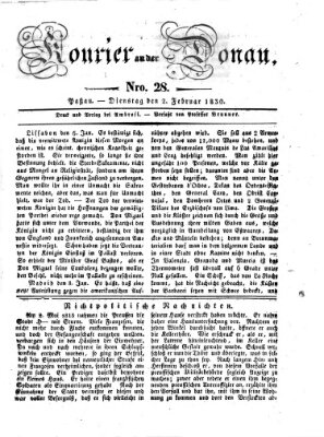 Kourier an der Donau (Donau-Zeitung) Dienstag 2. Februar 1830