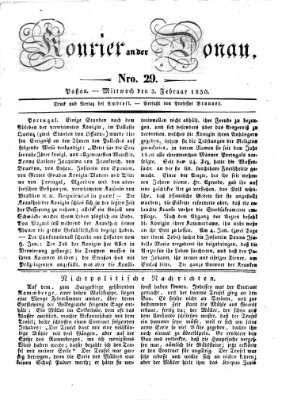 Kourier an der Donau (Donau-Zeitung) Mittwoch 3. Februar 1830