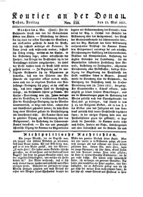 Kourier an der Donau (Donau-Zeitung) Freitag 13. Mai 1831