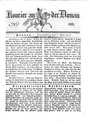 Kourier an der Donau (Donau-Zeitung) Donnerstag 3. Mai 1832