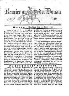 Kourier an der Donau (Donau-Zeitung) Montag 25. Juni 1832