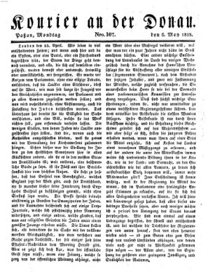 Kourier an der Donau (Donau-Zeitung) Montag 6. Mai 1833
