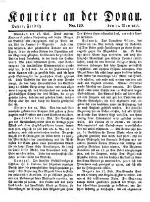 Kourier an der Donau (Donau-Zeitung) Freitag 31. Mai 1833