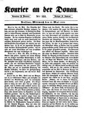Kourier an der Donau (Donau-Zeitung) Mittwoch 22. Mai 1839