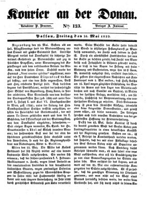 Kourier an der Donau (Donau-Zeitung) Freitag 24. Mai 1839