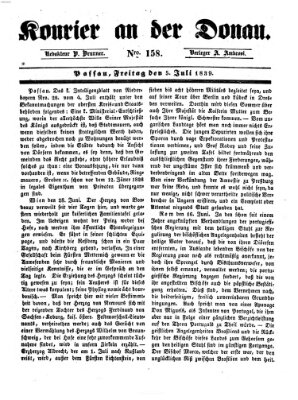 Kourier an der Donau (Donau-Zeitung) Freitag 5. Juli 1839