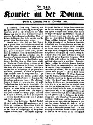 Kourier an der Donau (Donau-Zeitung) Dienstag 13. Oktober 1840