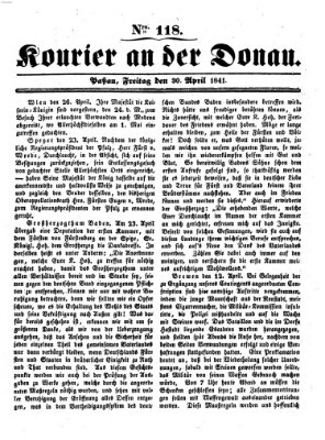 Kourier an der Donau (Donau-Zeitung) Freitag 30. April 1841