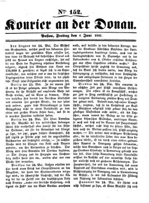Kourier an der Donau (Donau-Zeitung) Freitag 4. Juni 1841