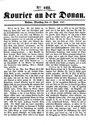 Kourier an der Donau (Donau-Zeitung) Dienstag 15. Juni 1841