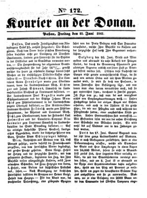 Kourier an der Donau (Donau-Zeitung) Freitag 25. Juni 1841
