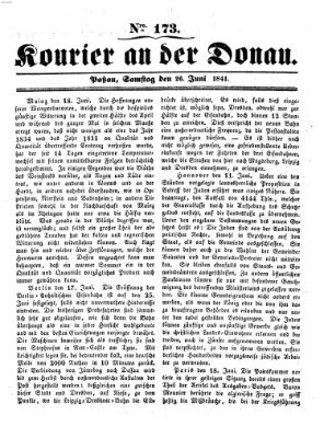 Kourier an der Donau (Donau-Zeitung) Samstag 26. Juni 1841