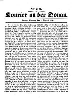 Kourier an der Donau (Donau-Zeitung) Sonntag 1. August 1841