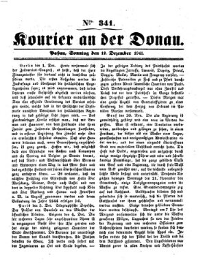 Kourier an der Donau (Donau-Zeitung) Sonntag 12. Dezember 1841
