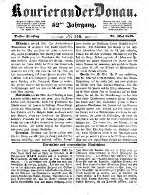 Kourier an der Donau (Donau-Zeitung) Samstag 28. Mai 1842
