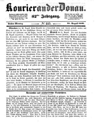 Kourier an der Donau (Donau-Zeitung) Montag 15. August 1842