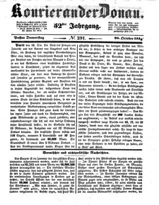 Kourier an der Donau (Donau-Zeitung) Donnerstag 20. Oktober 1842