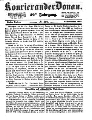 Kourier an der Donau (Donau-Zeitung) Freitag 4. November 1842