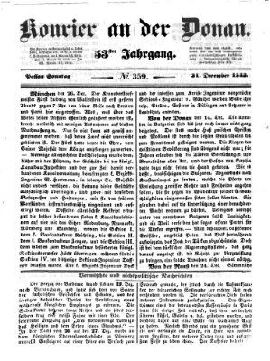 Kourier an der Donau (Donau-Zeitung) Sonntag 31. Dezember 1843
