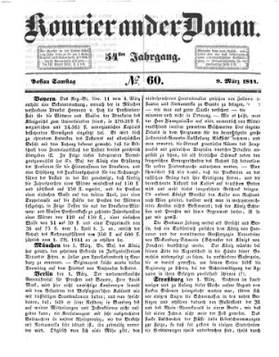 Kourier an der Donau (Donau-Zeitung) Samstag 9. März 1844