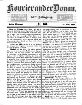 Kourier an der Donau (Donau-Zeitung) Mittwoch 13. März 1844