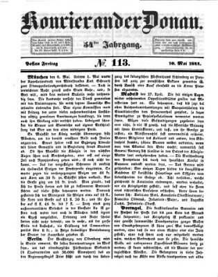 Kourier an der Donau (Donau-Zeitung) Freitag 10. Mai 1844