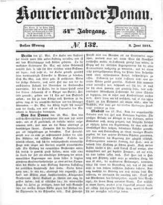 Kourier an der Donau (Donau-Zeitung) Montag 3. Juni 1844