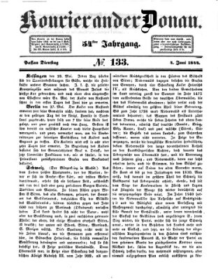 Kourier an der Donau (Donau-Zeitung) Dienstag 4. Juni 1844