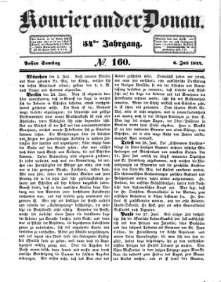 Kourier an der Donau (Donau-Zeitung) Samstag 6. Juli 1844