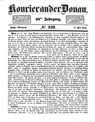Kourier an der Donau (Donau-Zeitung) Mittwoch 17. Juli 1844