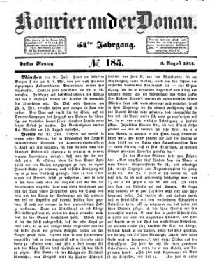 Kourier an der Donau (Donau-Zeitung) Montag 5. August 1844