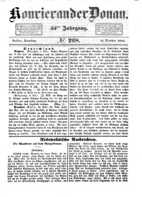 Kourier an der Donau (Donau-Zeitung) Samstag 11. Oktober 1845