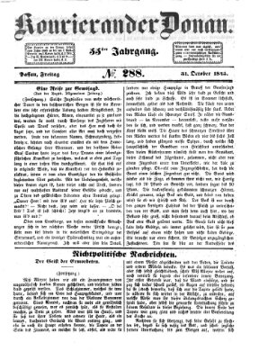 Kourier an der Donau (Donau-Zeitung) Freitag 31. Oktober 1845