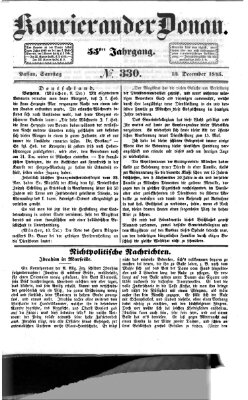 Kourier an der Donau (Donau-Zeitung) Samstag 13. Dezember 1845