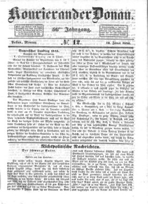 Kourier an der Donau (Donau-Zeitung) Montag 12. Januar 1846