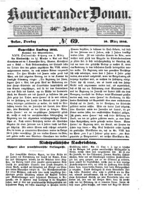 Kourier an der Donau (Donau-Zeitung) Dienstag 10. März 1846